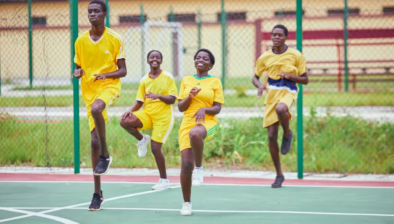 eleves sport education gabon